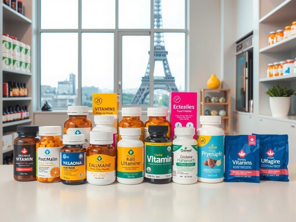 Assortiment de vitamines et compléments Eiffelvit